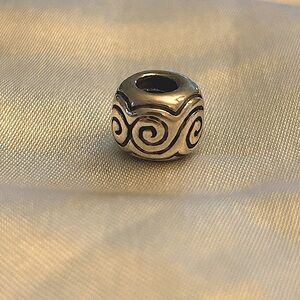 Pandora Sterling Silver Swirl Bead Signed S925 ALE